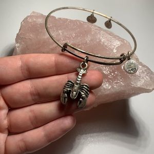 Alex and Ani silver lobster bracelet
